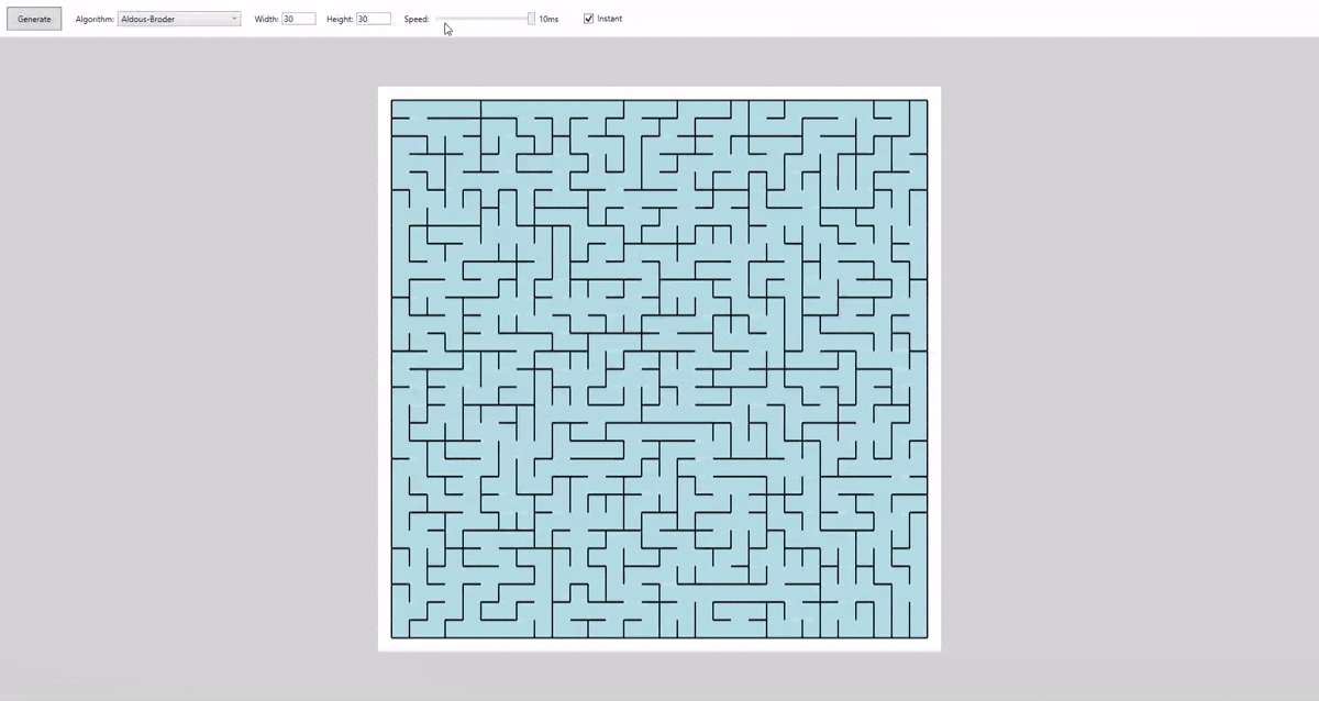 Maze Generation Algorithm Preview